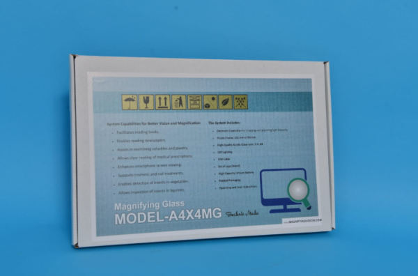 ⁦מגדלת A4 עם תאורת LED נטענת – עיניים טובות⁩ – תמונה ⁦2⁩